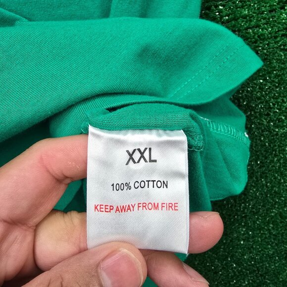 Retro Irish Rugby Polo Shirt Mens 2XL Green Short Sleeve British Irish‎ Lion - Picture 10 of 12